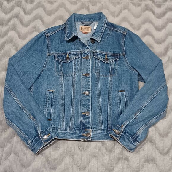 CE Schmidt Workwear Jackets & Blazers - C.E. Schmidt Workwear Womens Size M Blue Fit For Her Denim Jean Jacket